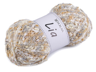 Pletací příze nopková Lia 100 g - 1 ks - 6 šedobéžová