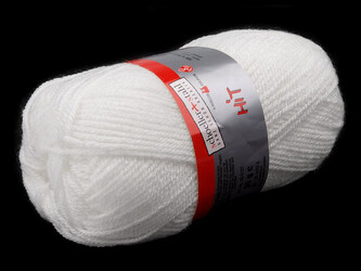 Pletací příze Hit 50 g - 1 ks - 1 (0001) bílá
