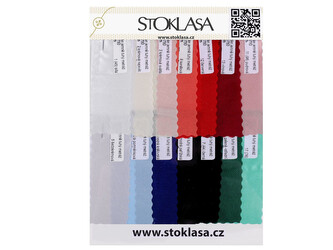 Vzorkovníky látek - minky, plátno, kočárkovina, teplákovina, velvet, tyl, šifon - 1 ks - 720780 viz foto satén tuhý