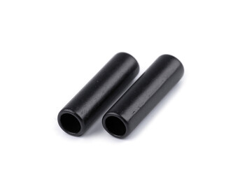 Kovová koncovka na šňůru Ø5,6 mm / ozdoba - 100 ks - 5 černý lak