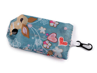 Skládací nákupní taška 45x40 cm - 1 ks - 19 modrá popelavá