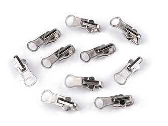 Jezdec ke kostěným zipům No 5 oboustranný překlápěcí - 10 ks - 1 nikl