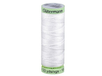 Polyesterové nitě Gütermann Jeans návin 30 m - 1 ks - 800 bílá