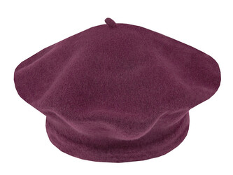 Dámský / dívčí baret Tonak 100% vlna - 1 ks - 36 vel. 11,5" (040506) lila