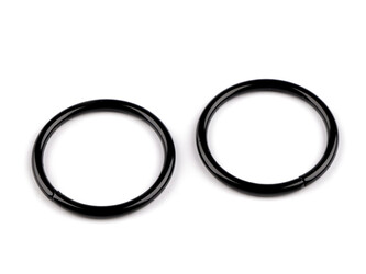 Kroužek Ø25 mm - 100 ks - 5 černý lak