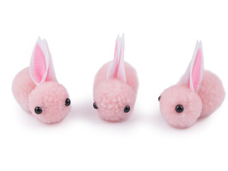 Bambulkový králíček - 10 ks - 2 růžová sv.
