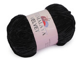 Pletací žinylková příze Velvet 100 g - 1 ks - 8 (90011) černá