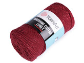 Pletací příze Macrame Cotton lurex 250 g - 1 ks - 8 (739) bordó sv.