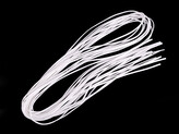 Řemínek imitace kůže šíře 3 mm - 10 ks - 19 (21) bílá