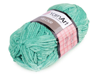 Pletací žinylková příze Velour 100 g - 1 ks - 9 (864) tyrkysová