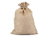Dárkový pytlík mikulášský 19,5x27 cm imitace juty - 20 ks - 1 přírodní