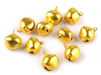 Rolničky 13x16 mm - 1000 ks - zlatá