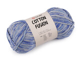 Bavlněná pletací příze Cotton Fusion 100 g - 1 ks - 6 (3645) modrá světlá