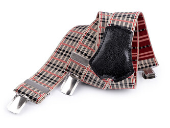 Šle šíře  3,5 cm délka 120 cm - 1 ks - 2 béžová černá