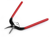 Kleště Steel ketlovací se žlábkem 160 mm - 1 ks - červená tmavá