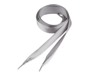 Saténové tkaničky do bot, tenisek a mikin délka 110 cm - 100 ks - 15 šedá světlá