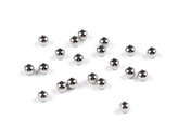 Korálky z nerezové oceli Ø4 mm - 20 ks - platina