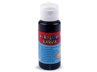 Akrylová barva 60 ml - 1 ks - 8 (12) černá