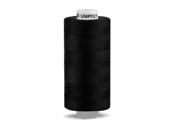 Polyesterové nitě Unipoly návin 500 m - 10 ks - 999 černá