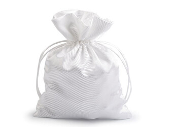 Dárkový pytlík 13x18 cm saténový - 10 ks - 1 Off White