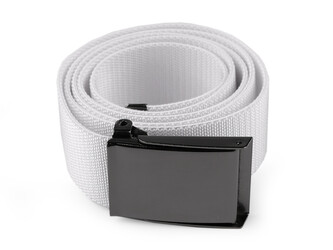 Pásek pružný šíře 3,8 cm unisex - 1 ks - 8 bílá