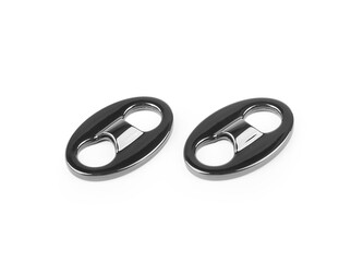 Kovová brzda na šňůru Ø8 mm - 50 ks - 3 nikl černý