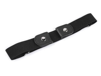 Pásek pružný bez spony, unisex šíře 3 cm - 1 ks - černá