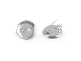 Brožový můstek Ø19 mm - 1000 ks - platina