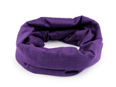 Multifunkční šátek pružný, bezešvý, jednobarevný - 10 ks - 22 fialová