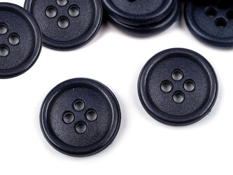 Knoflík velikost 24" - 500 ks - 4 (330) modrá tmavá