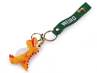 Přívěsek na klíče / batoh 3D - 1 ks - 5 žlutá