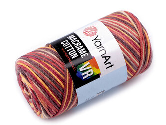 Pletací příze Macrame Cotton 250 g - 1 ks - 8 (923) bordó sv.