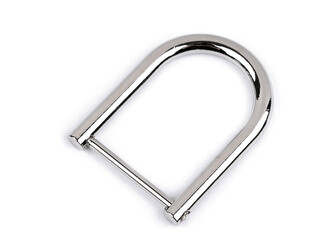 Polokroužek šroubovací na kabelku šíře 28 mm - 10 ks - 1 nikl