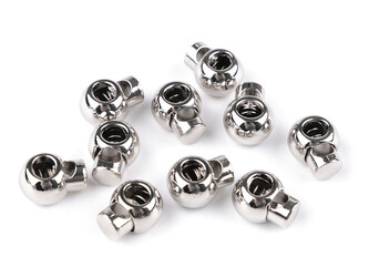 Kovové brzdičky 14x18 mm - 4 ks - 1 nikl