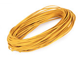 Řemínek imitace kůže šíře 3 mm - 10 ks - 23 (36) hořčicová