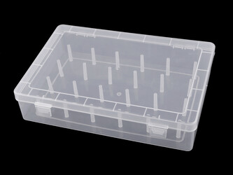 Plastový box na 24 ks nití - 1 ks - transparent