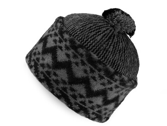 Čepice zmijovka Tonak - 1 ks - 4 55-58 (014005) černá šedá