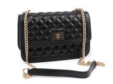 Kabelka crossbody prošívaná 23x15 cm - 1 ks - 9 černá