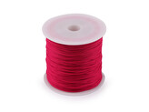 Šňůrka PES Ø0,8 mm - 1 ks - 4 růžová malinová