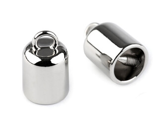 Kovová koncovka na šňůru Ø9 mm - 10 ks - 1 nikl