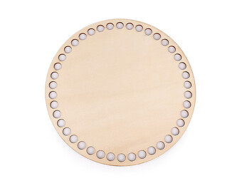 Dno na pletení  / výrobu košíků Ø20 cm - 10 ks - přírodní sv.