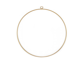 Kovový kruh Ø25 cm lakovaný - 1 ks - 1 zlatá mat