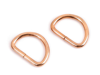 Polokroužek šíře 20 mm - 100 ks - 6 růžové zlato