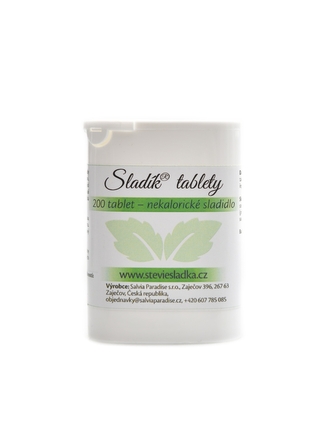 Salvia paradise - Sladík sladidlo - stévie tablety 200 ks