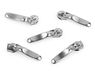 Jezdec ke spirálovým zipům No 5 ozdobný - 50 ks - 1 nikl