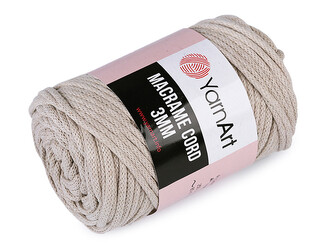 Pletací příze Macrame Cord 250 g - 1 ks - 2 (753) přírodní