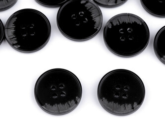 Knoflík oblekový velikost 24", 28", 32", 36", 40" - 20 ks - 9 (36") černá šedá