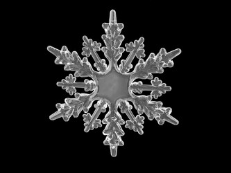 Dekorační vločky Ø10; 11 cm k zavěšení - 1 ks - 1 transparent