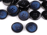 Knoflík s jemnou patinou velikost 24", 32", 36", 40" - 20 ks - 10 (32") modrá tmavá