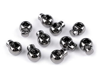 Kovové brzdičky 14x18 mm - 4 ks - 3 nikl černý
